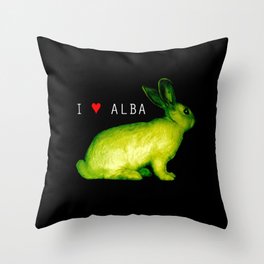 I LOVE ALBA Throw Pillow