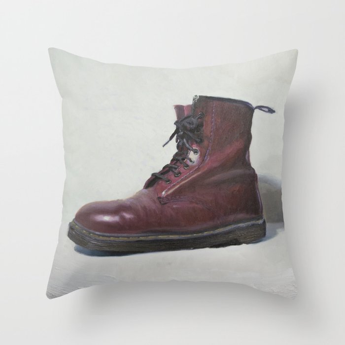 Charlotte's boot Throw Pillow