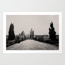 Prague Charles bridge Art Print