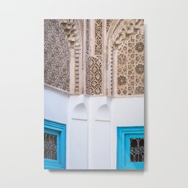 Travel Photography print "Marrakesh blue and white" | Made in Marocco Metal Print | Mozaic, Wanderlust, Architecture, Colourful, Travel, Photo, Color, Arabic, Blue, Marrakesh 