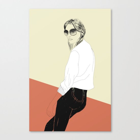 Woman Color 16 Canvas Print