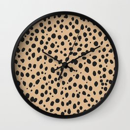 LEOPARD Wall Clock | Trend, Jaguar, Drawing, Nursery, Cheetah, Dots, Leopardskin, Pattern, Leopard, Animalskin 