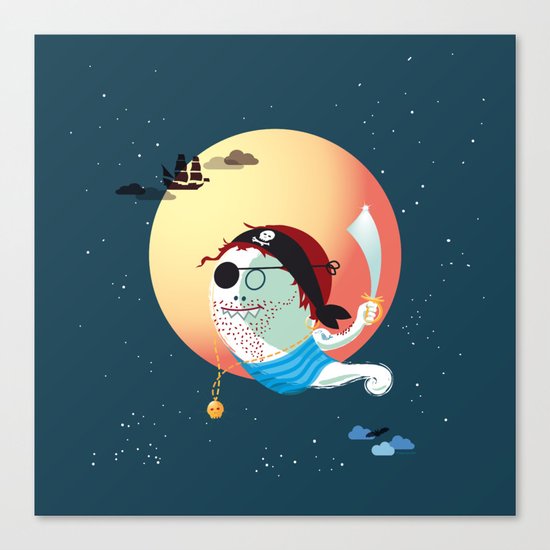 Captain Vermelho Canvas Print