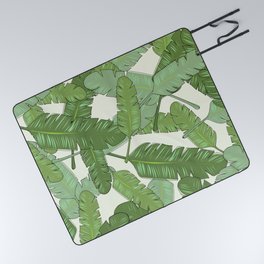 Banana Leaf Print Picnic Blanket