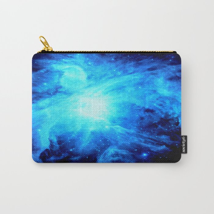 nebulA. Bright Blue Carry-All Pouch