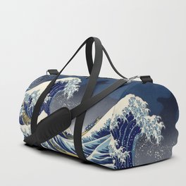 Great Wave: Kanagawa Night Duffle Bag