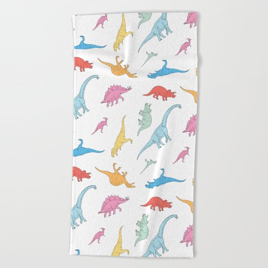 Dino Doodles Beach Towel