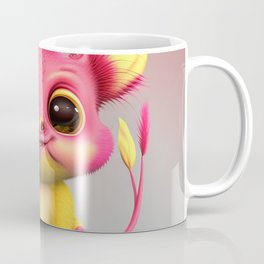 Mimimi Creature  Coffee Mug | Adorable, Painting, Lovely, Digital, Creature, Love, Pink, Mimimi, Monster, Cute 