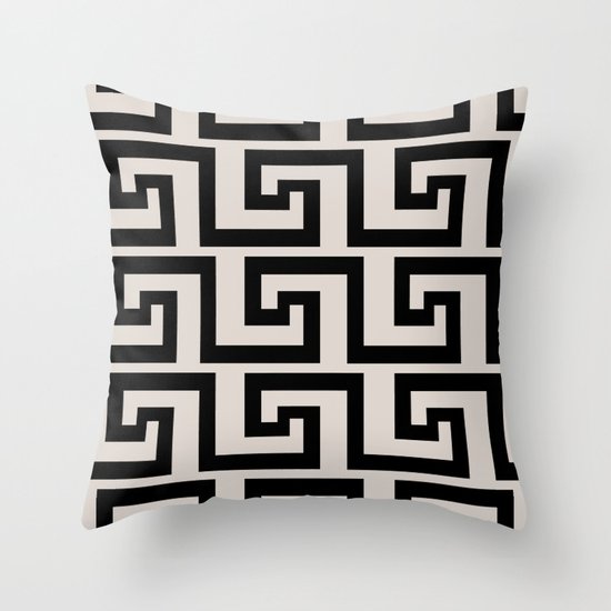 Greek Key Throw Pillow