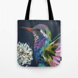 Humingbird Painting Boho Bright Tote Bag