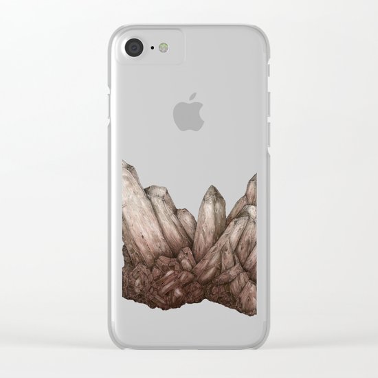 Pink Quartz Clear iPhone Case