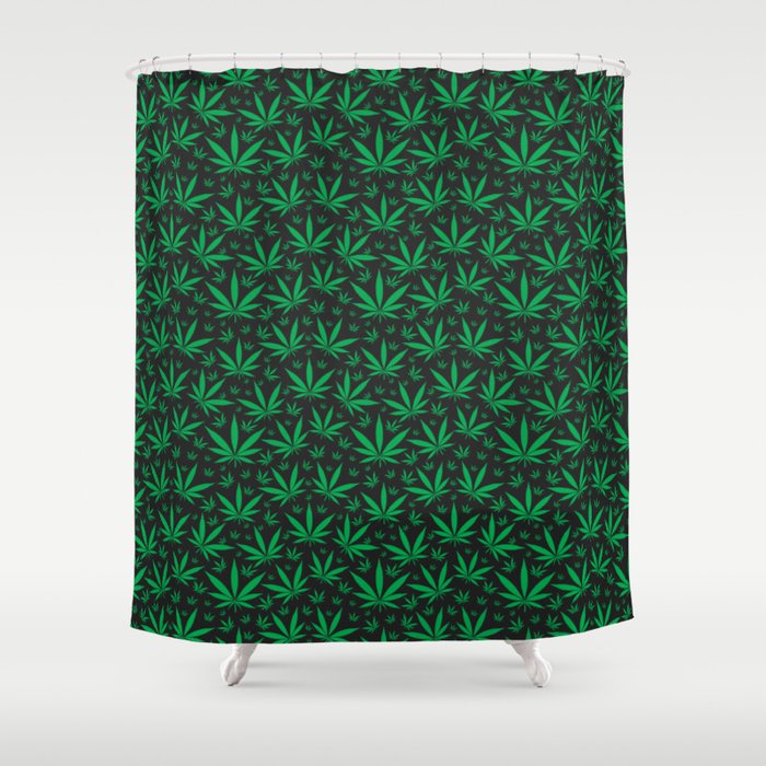 Marijuana CBD Shower Curtain