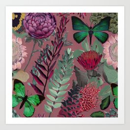 Butterfly Garden - maxima Art Print