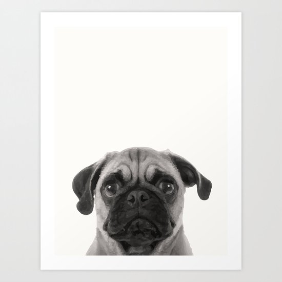Pug Art Print