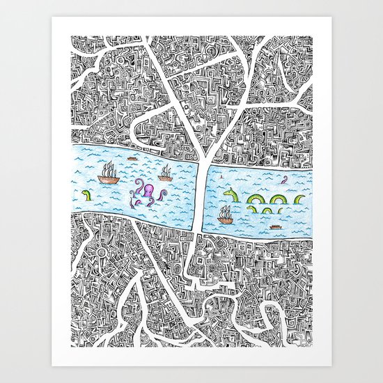 Boroughs Art Print
