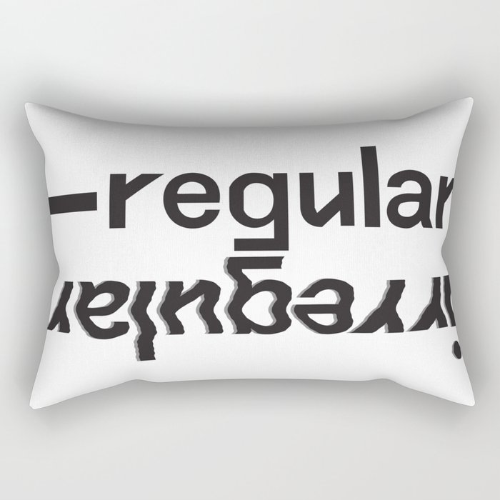 regular/irregular Rectangular Pillow