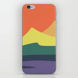 Abstract Rainbow Mountains  iPhone Skin