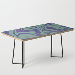 Purple and green liquid abstract Coffee Table