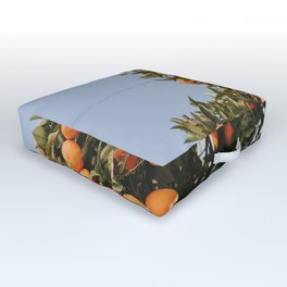 Mediterranean Oranges Outdoor Floor Cushion