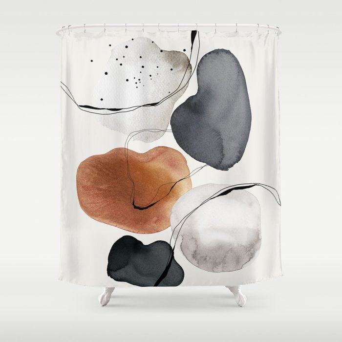 Abstract World Shower Curtain