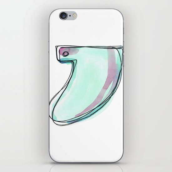 Green Surf Tail iPhone & iPod Skin