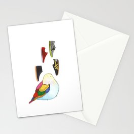 shoes rain Stationery Cards