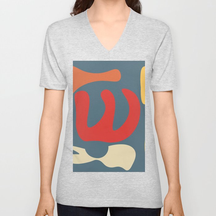 19  Abstract Shapes  211224 V Neck T Shirt