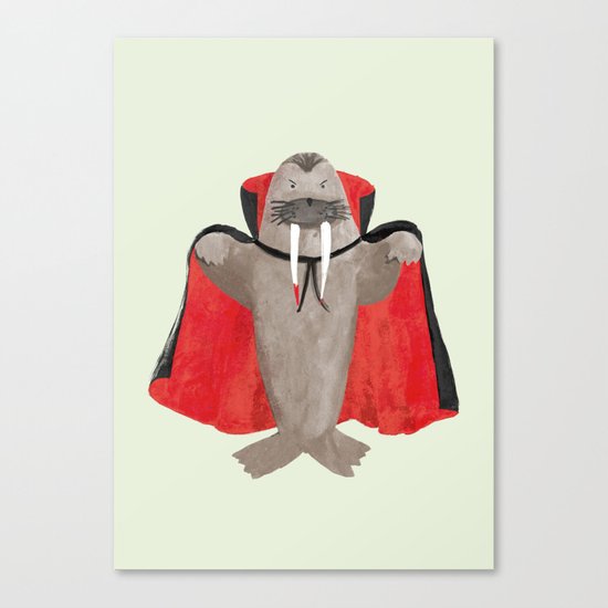 Vampire Walrus Canvas Print