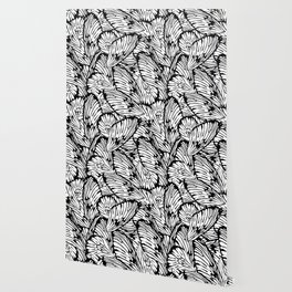 Hand-Drawn Leaves Wallpaper