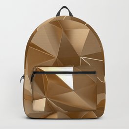 Golden abstract luxury background Backpack