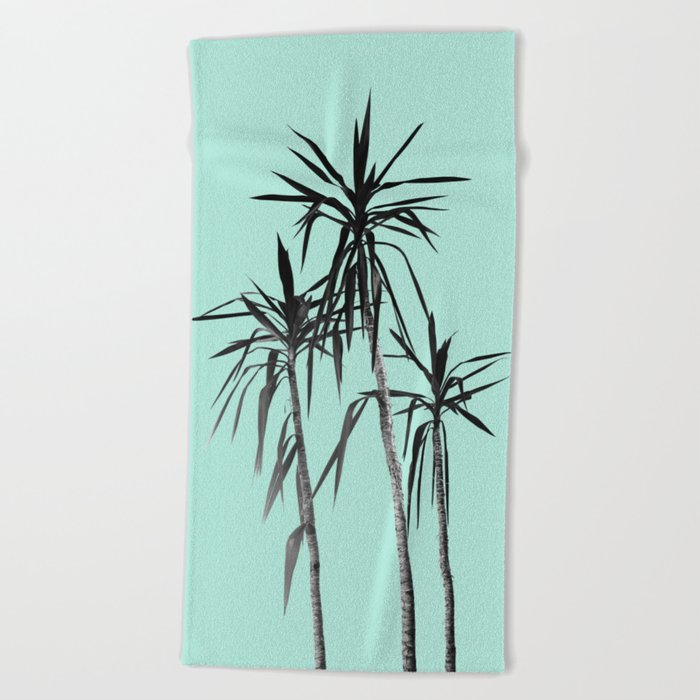 Palm Trees - Mint Cali Summer Vibes #1 #decor #art #society6 Beach Towel