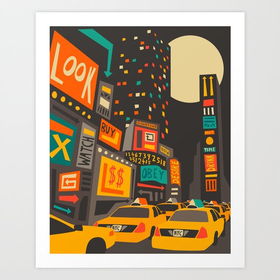 Time Square Art Print