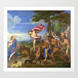 Bacchus and Ariadne Titian 1520 - 1523  Art Print