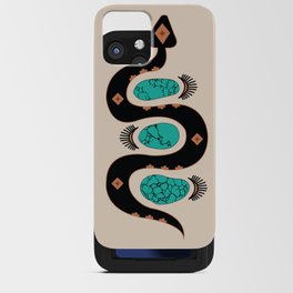 Southwestern Slither in Black iPhone Card Case