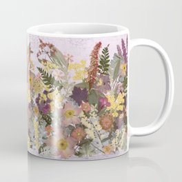 Pressed Flower English Garden Coffee Mug