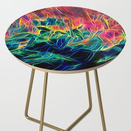 Cold Waves Into The Hot Side Table