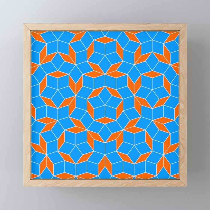 Penrose Tiling Pattern Framed Mini Art Print