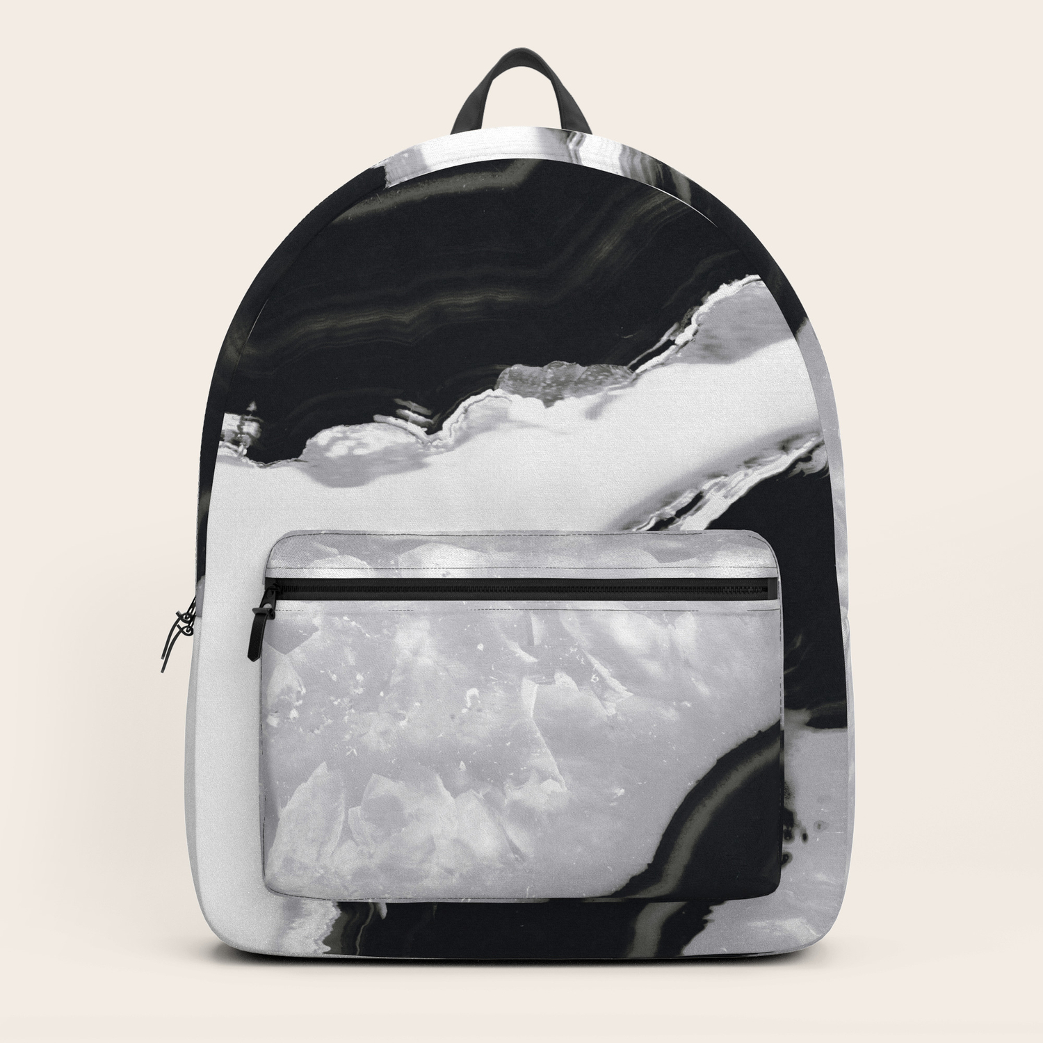 Gray Black Agate 2 Gem Decor Art Society6 Backpack By Anitabellajantz Society6