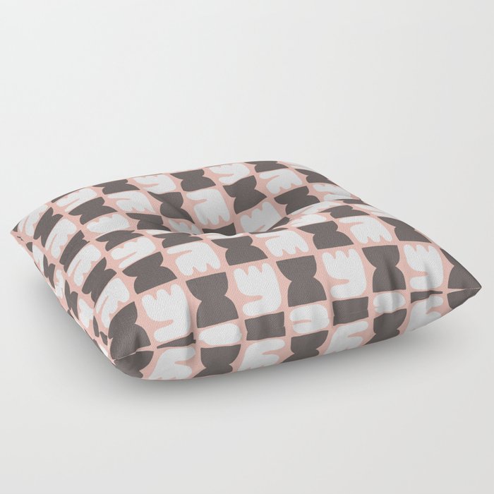 Floral in pink repeat pattern Floor Pillow