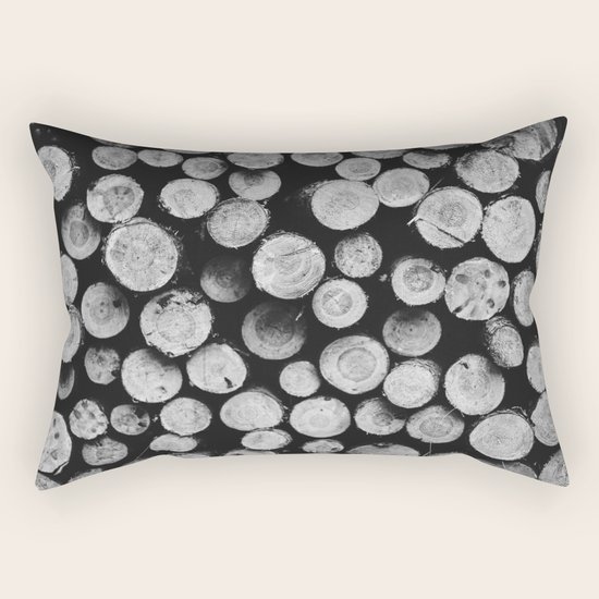 Wood Rectangular Pillow