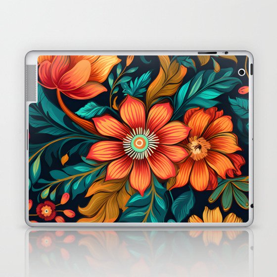 Boho Chic Floral Interior Design - Bring Nature's Beauty Indoors Laptop & iPad Skin