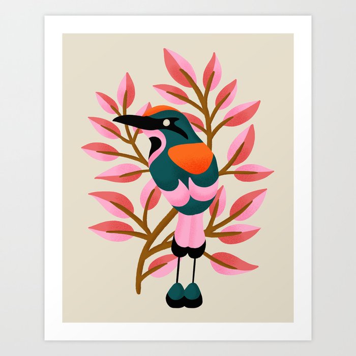 Guardabarranco Bird Art Print