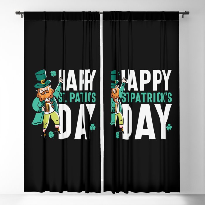 Happy St Patrick's Day Blackout Curtain