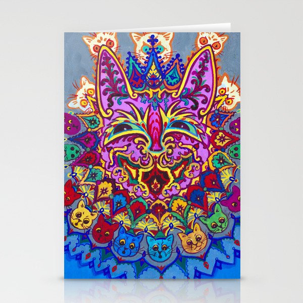 Cat with Cat Necklace by Louis Wain Stationery Cards