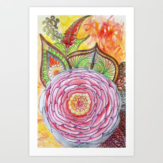 Rose ancestrale Art Print