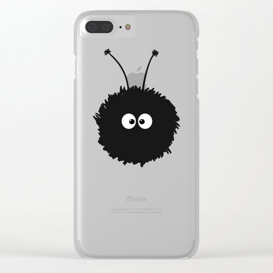 Blue Cute Dazzled Bug Clear iPhone Case