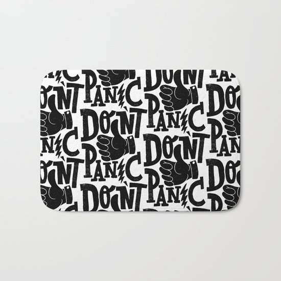 don't panic Bath Mat