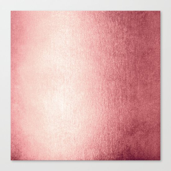 Simply Rose Gold Twilight Canvas Print