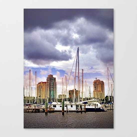 Sailing in the City Canvas Print