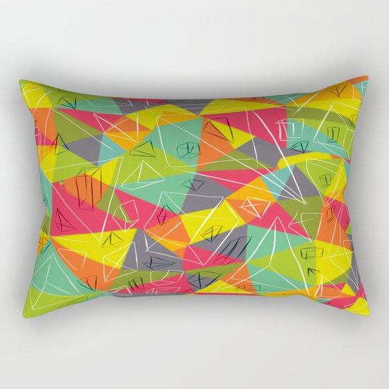 geo frame Rectangular Pillow